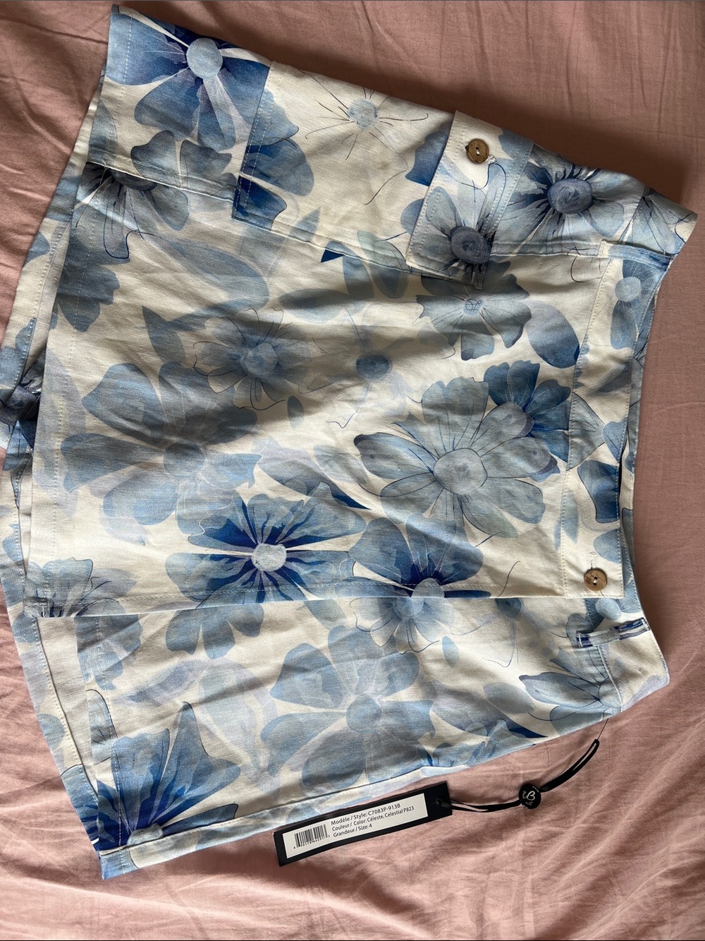 Celestial Blue Floral Skort - Céleste Color